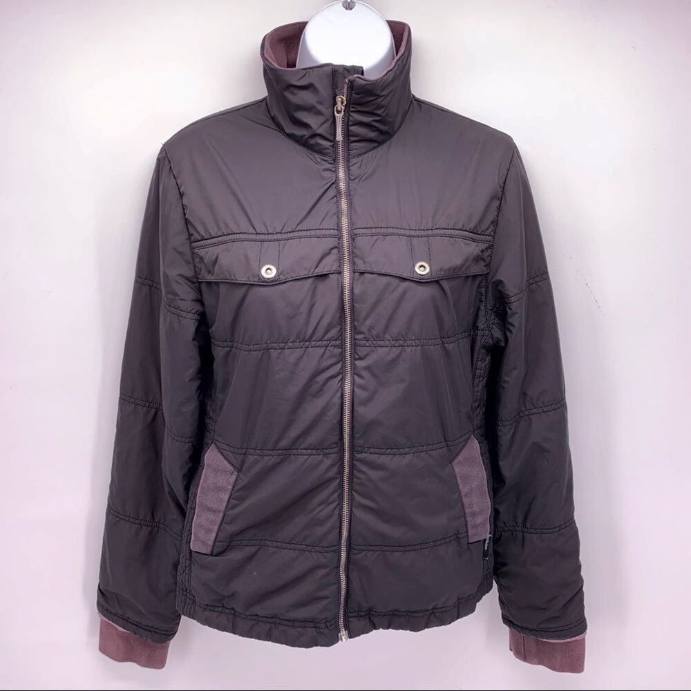 Prana Scapegoat Black Zip Up Jacket Womens Size Small